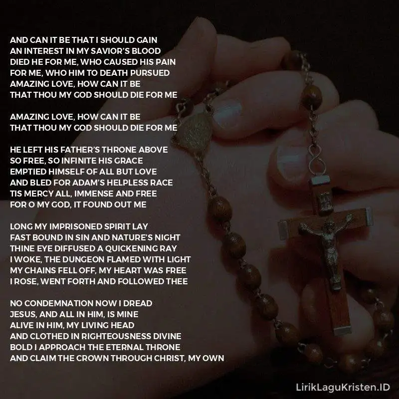 ” And Can It Be”