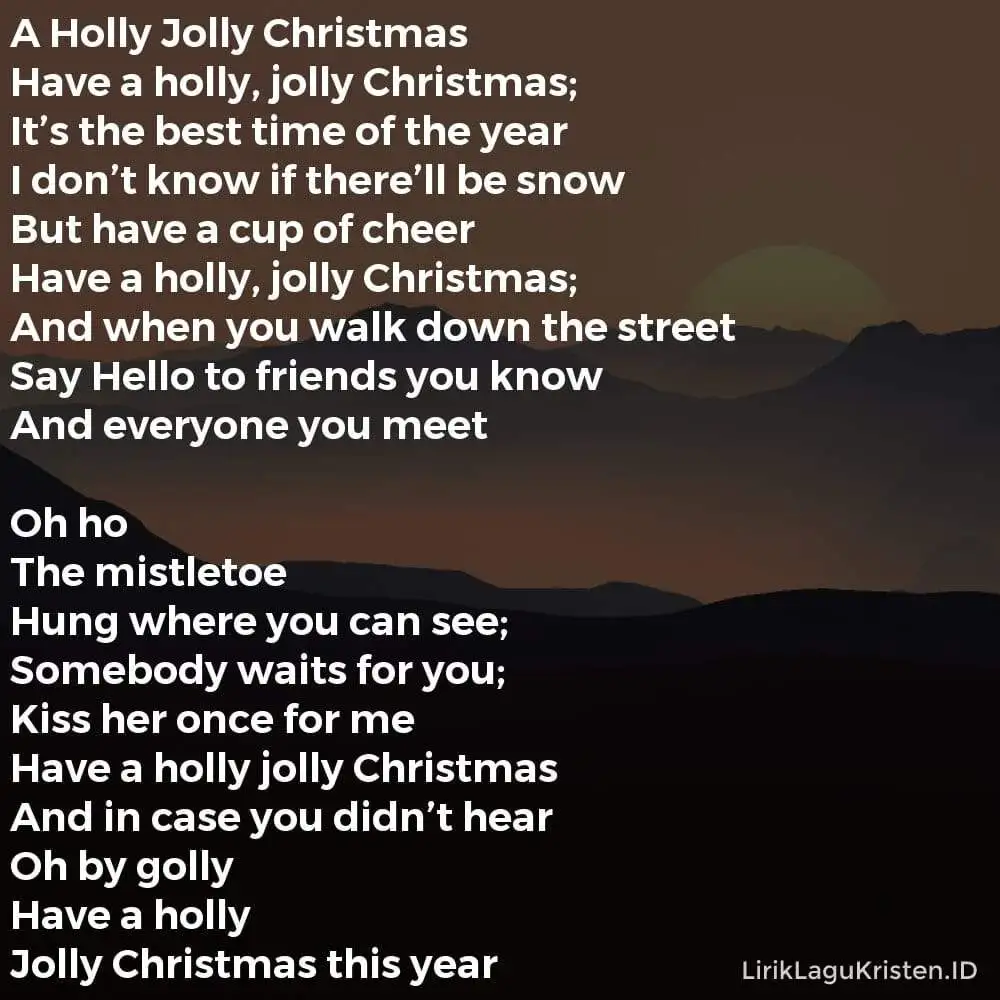 A Holly Jolly Christmas
