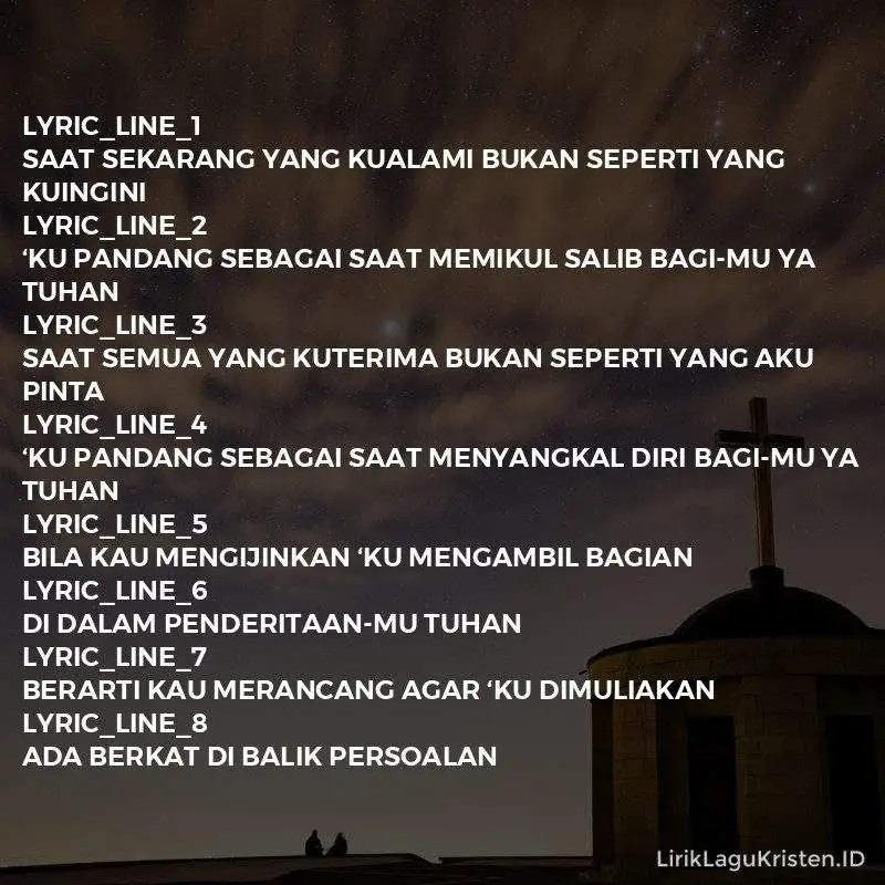 Ada Berkat Di Balik Persoalan