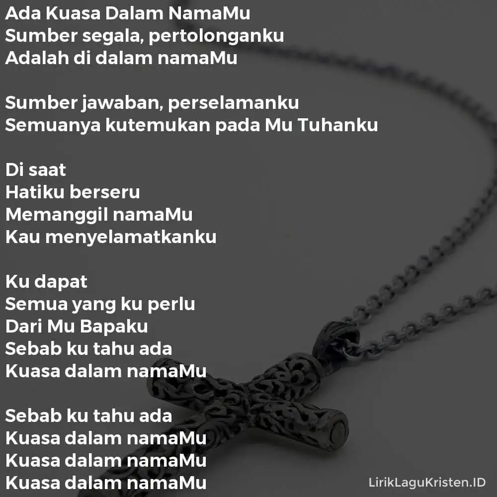 Ada Kuasa Dalam NamaMu