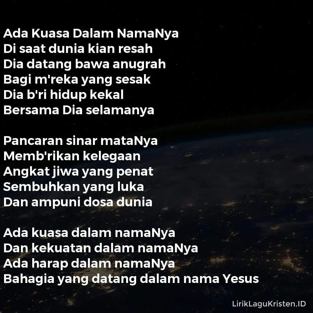 Ada Kuasa Dalam NamaNya