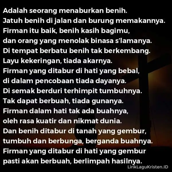 Adalah Seorang Menaburkan Benih