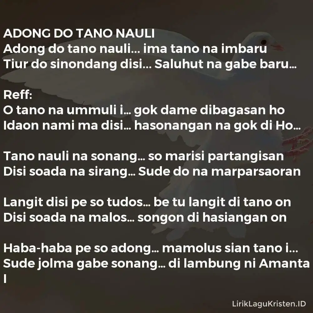 ADONG DO TANO NAULI