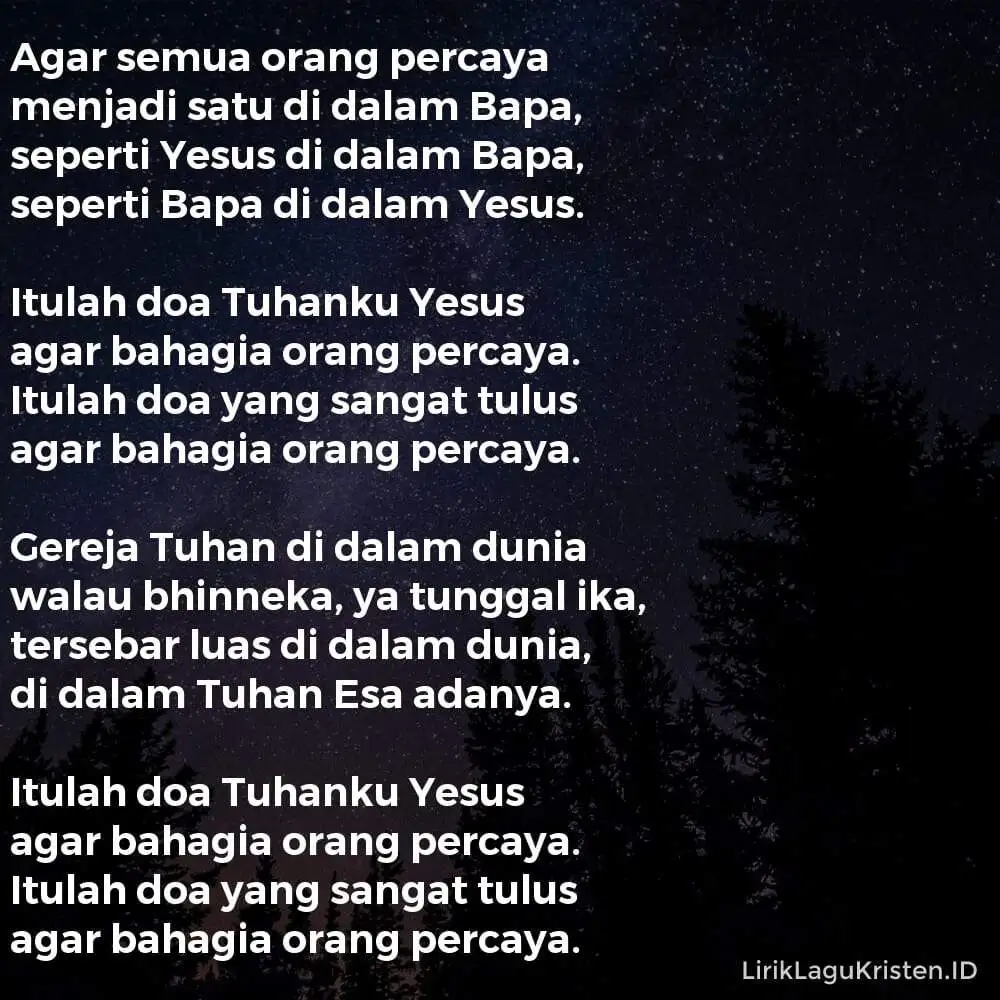 Agar Semua Orang Percaya