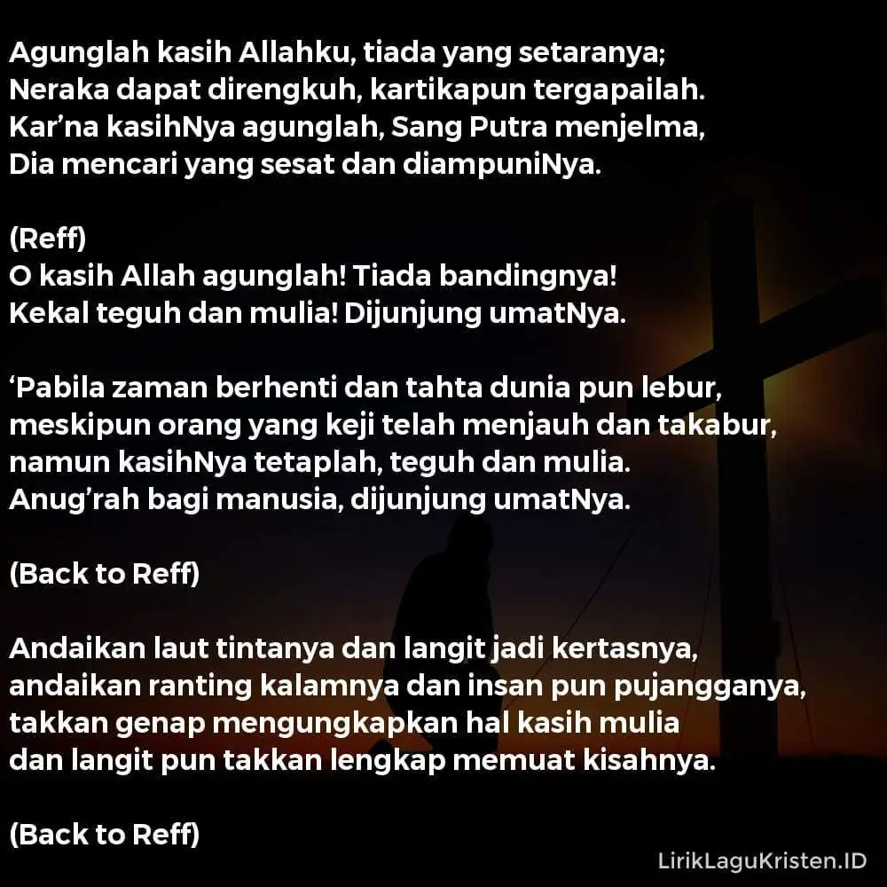 Agunglah Kasih Allahku