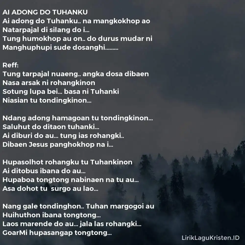 AI ADONG DO TUHANKU