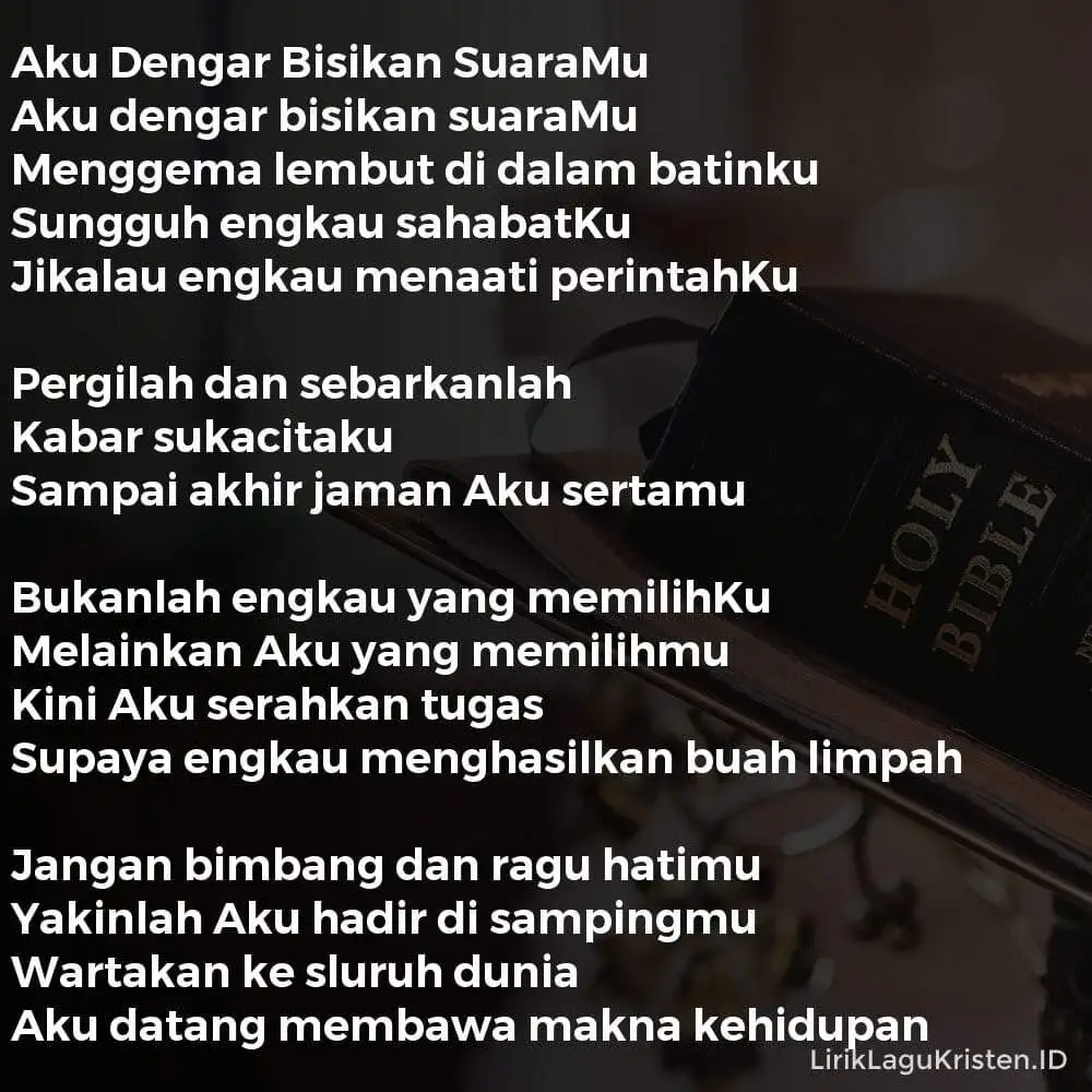 Aku Dengar Bisikan SuaraMu