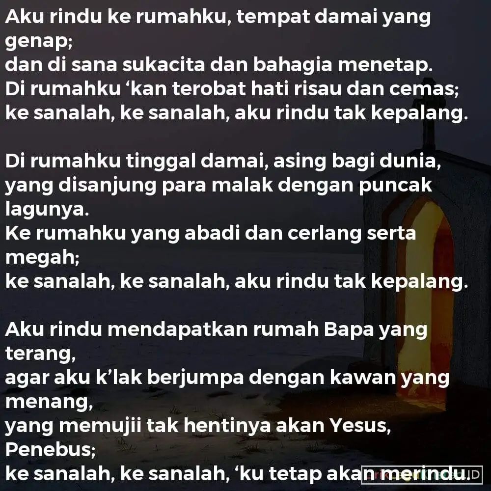 Aku Rindu Ke Rumahku