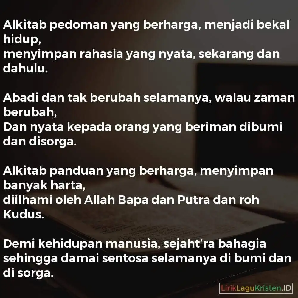 Alkitab Pedoman Yang Berharga
