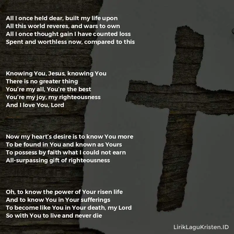 All I Once Held Dear