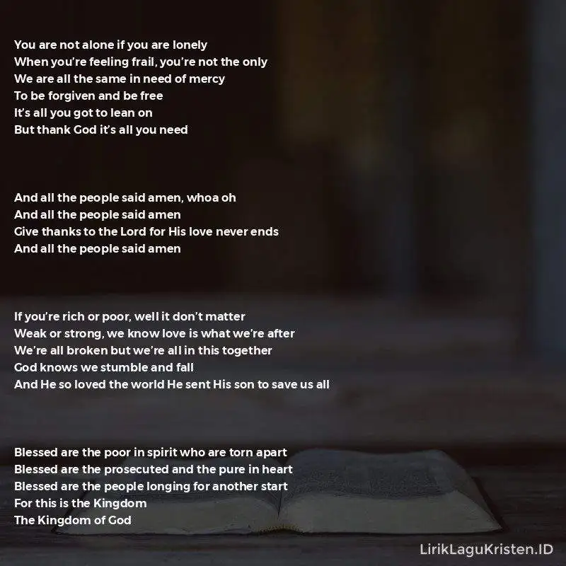 All The People Said Amen