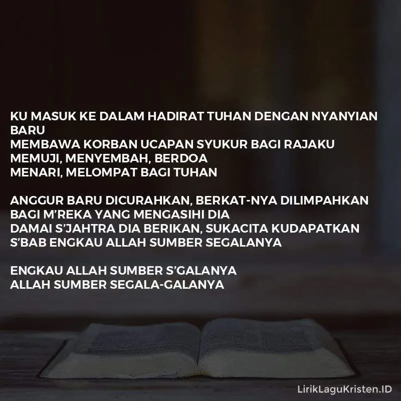 Allah Sumber Segalanya