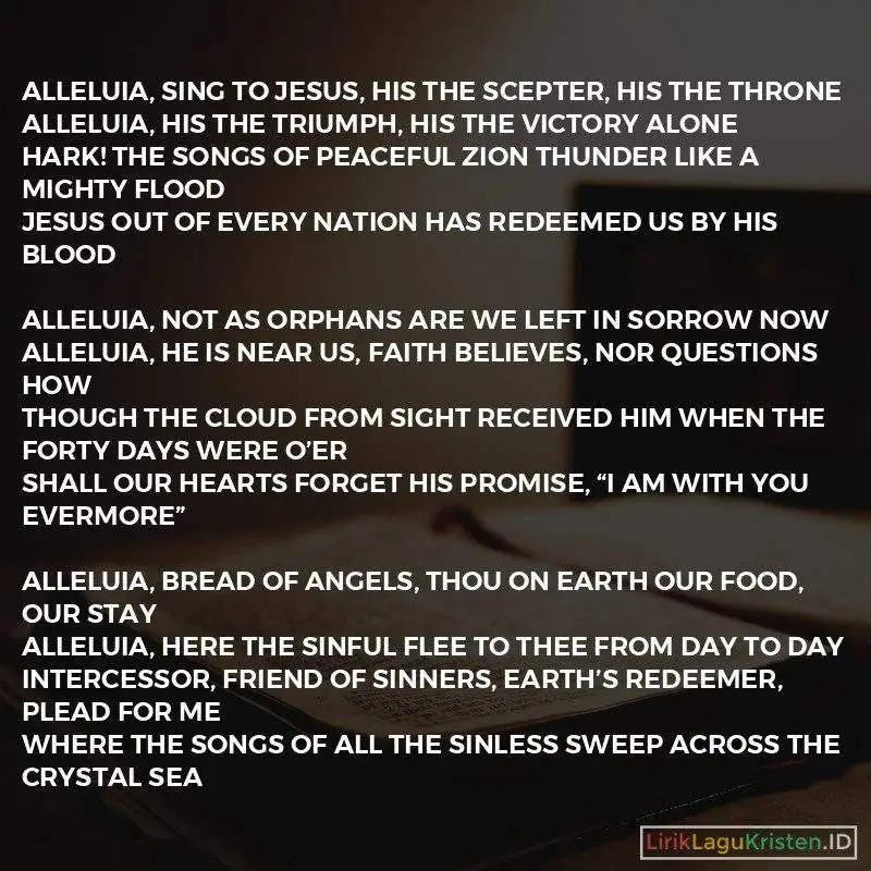 Alleluia Sing To Jesus