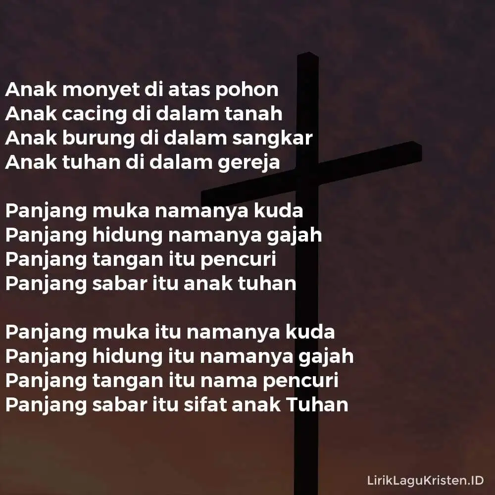 ANAK TUHAN (Panjang Sabar)