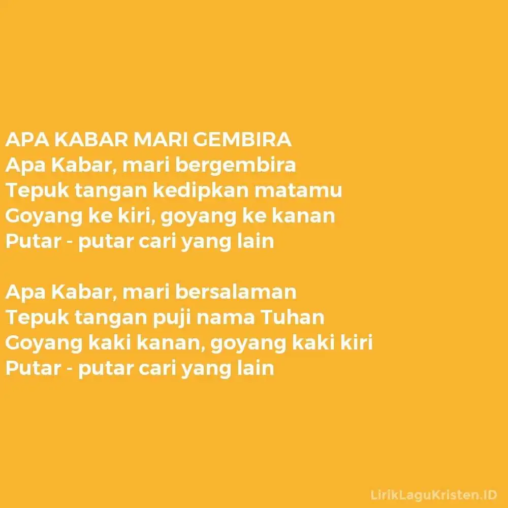 APA KABAR MARI GEMBIRA