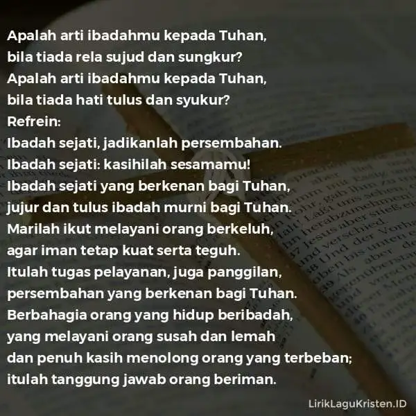 Apalah Arti Ibadahmu