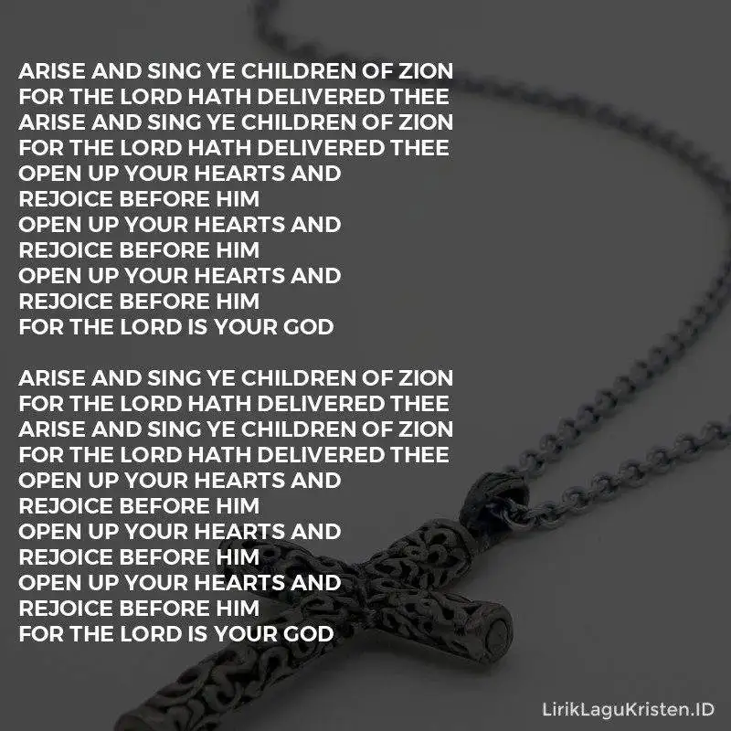 Arise And Sing