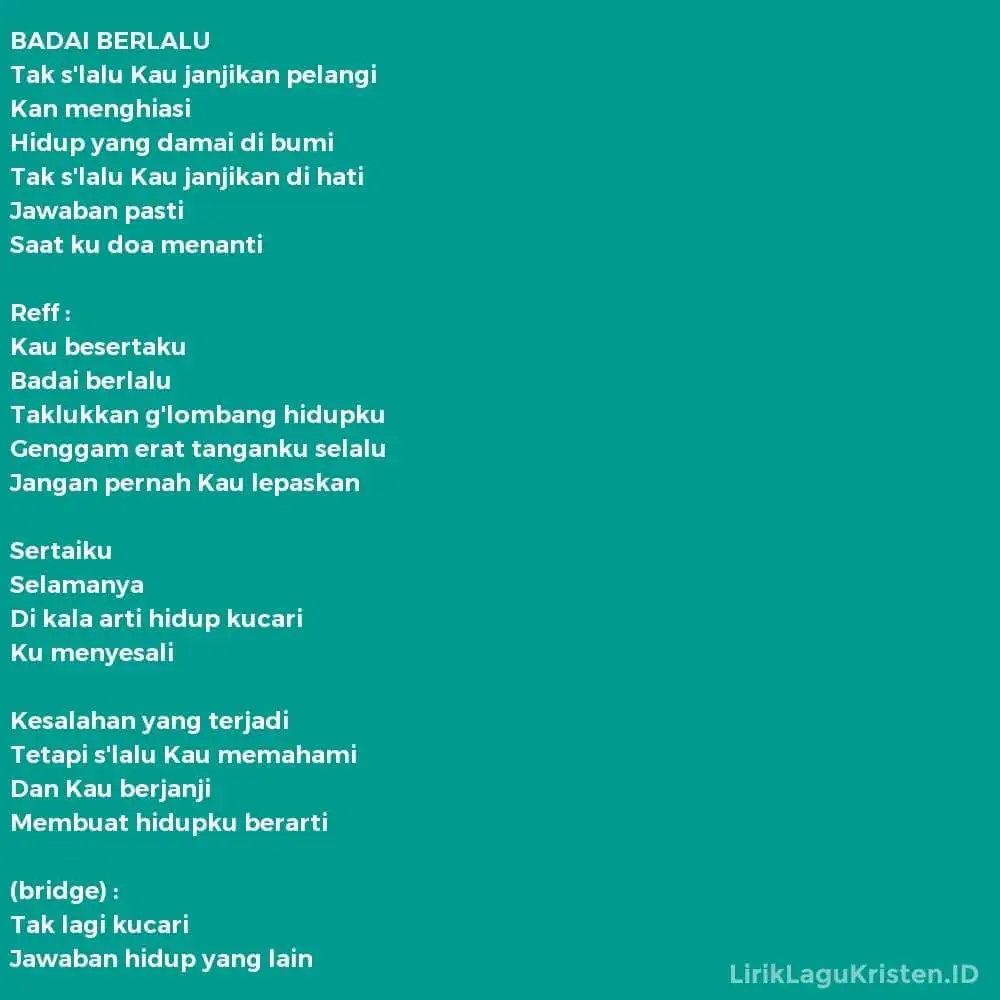 BADAI BERLALU