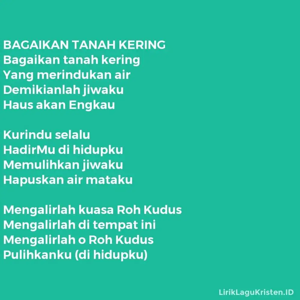 BAGAIKAN TANAH KERING