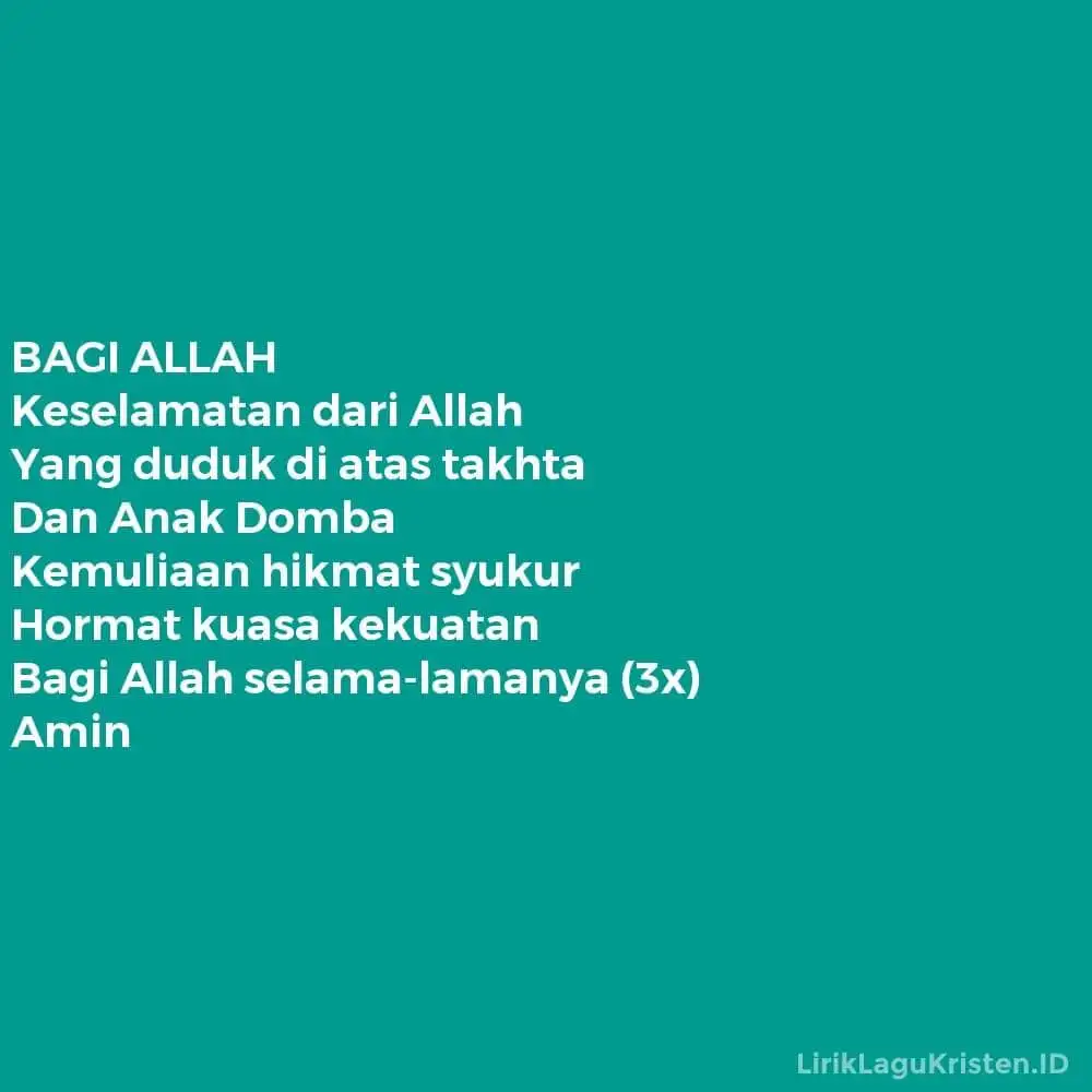 BAGI ALLAH