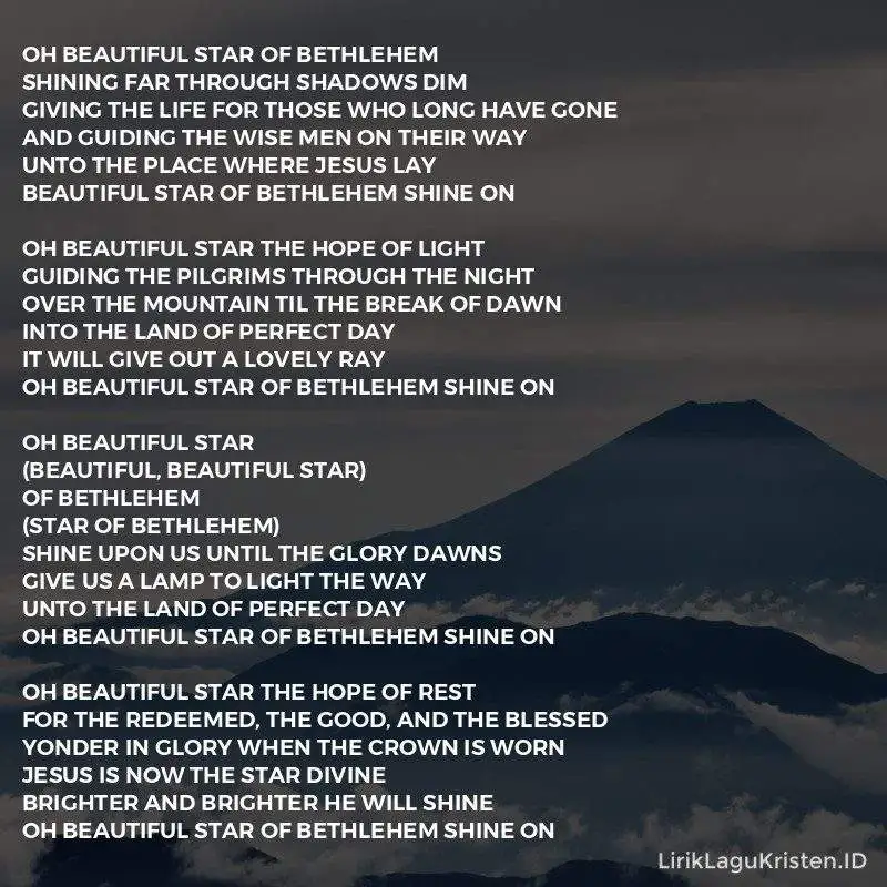 Beautiful Star Of Bethlehem