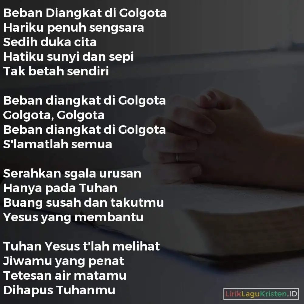 Beban Diangkat di Golgota