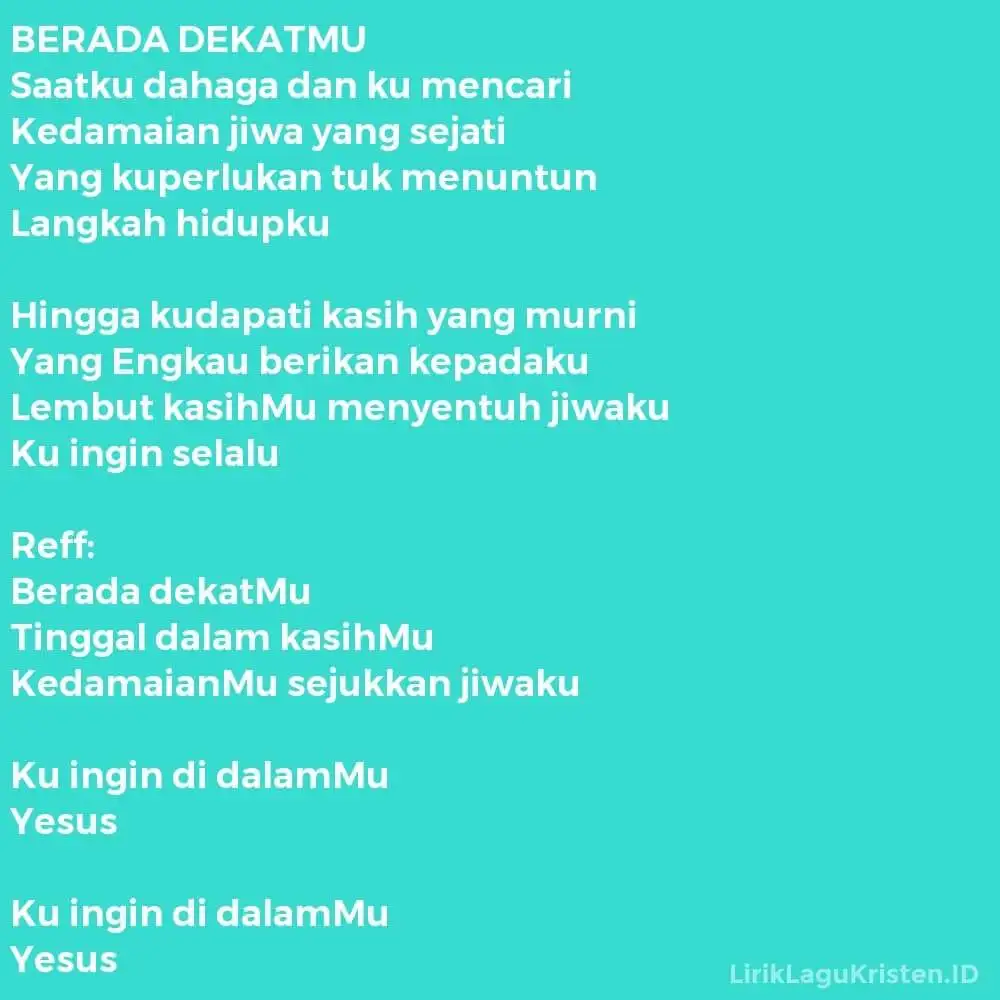 BERADA DEKATMU