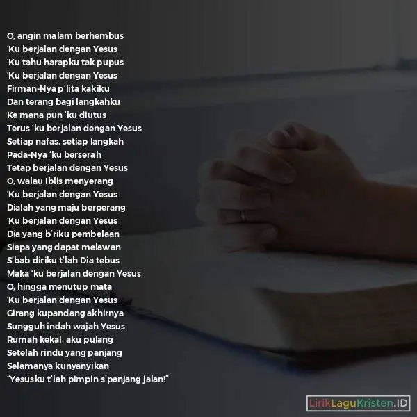 Berjalan Dengan Yesus