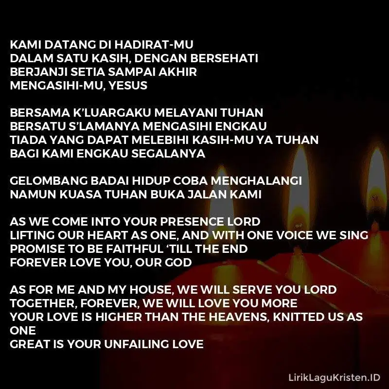 Bersama Keluargaku (As For Me And My House)