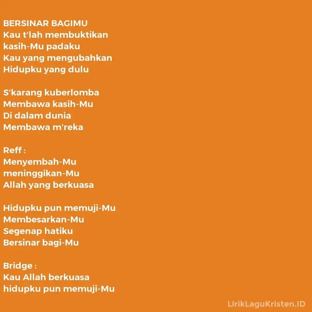 BERSINAR BAGIMU