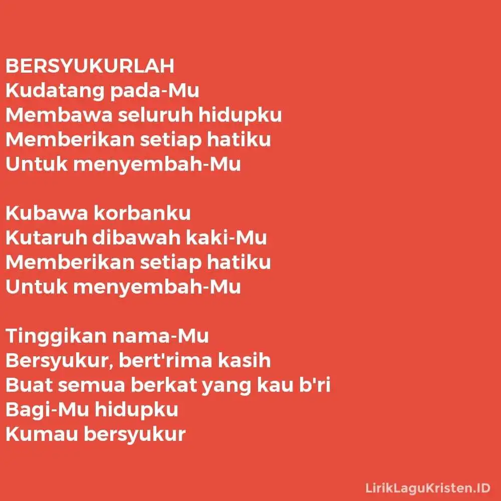 BERSYUKURLAH