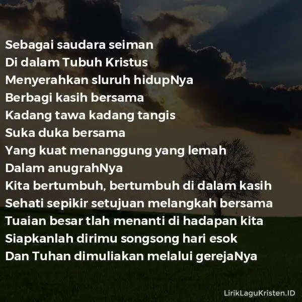 Bertumbuh Dalam Kasih