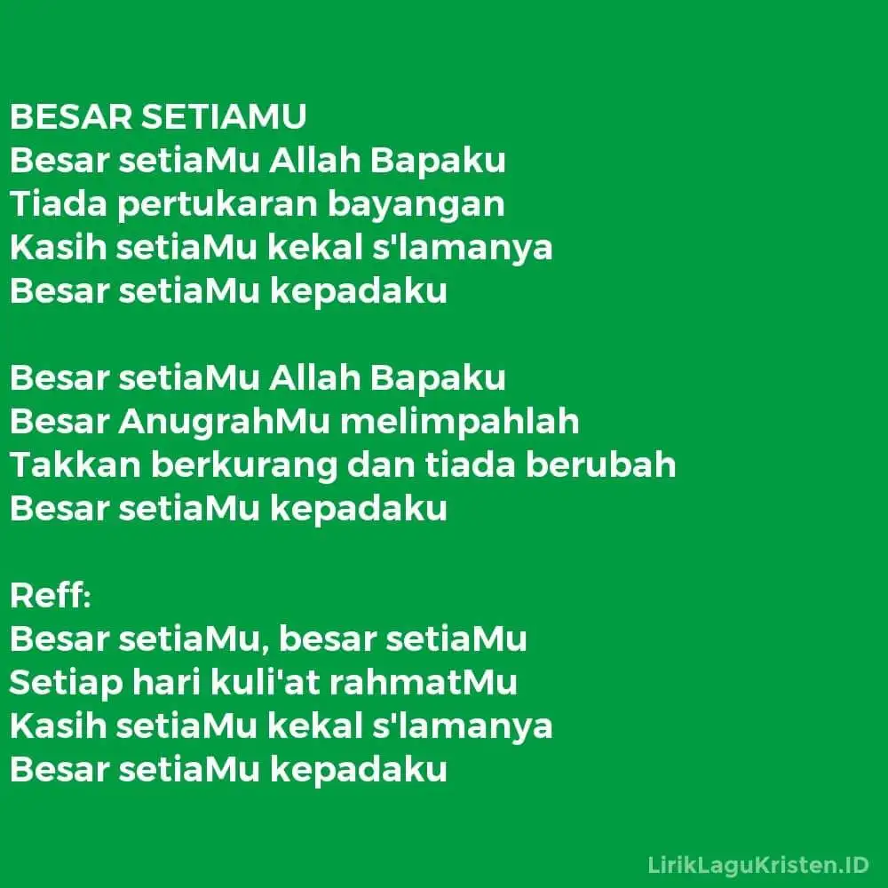 BESAR SETIAMU