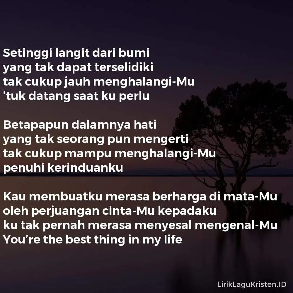 BEST THING IN MY LIFE