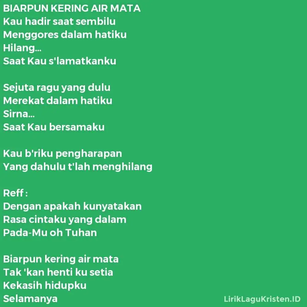 BIARPUN KERING AIR MATA