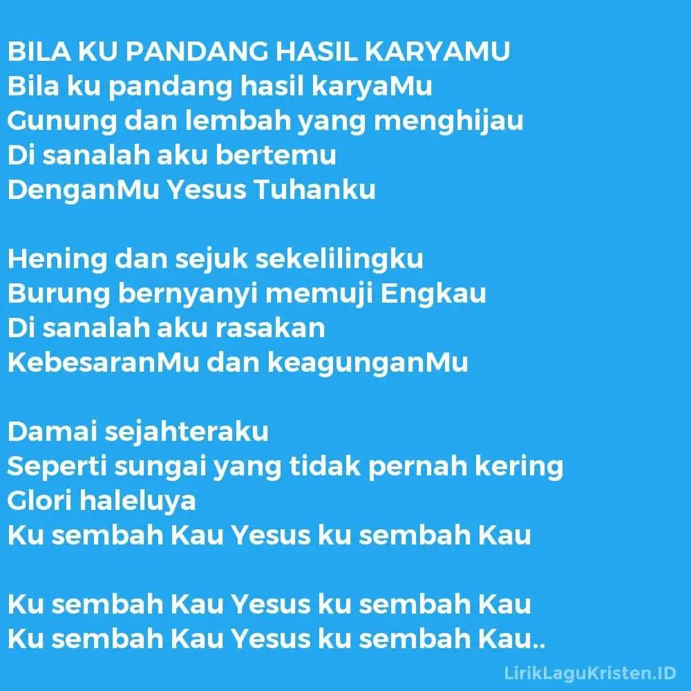 BILA KU PANDANG HASIL KARYAMU