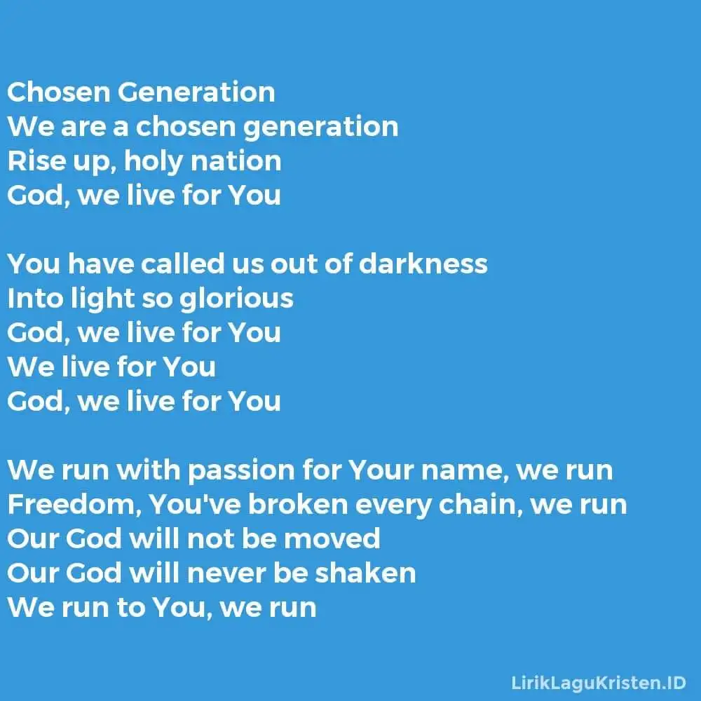 Chosen Generation