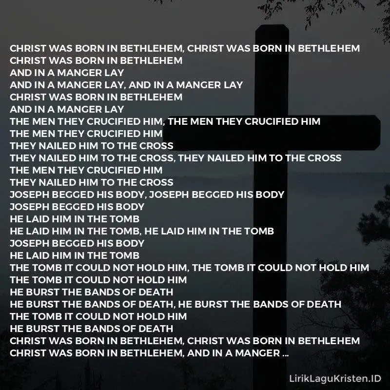 Christ Was Born In Bethlehem