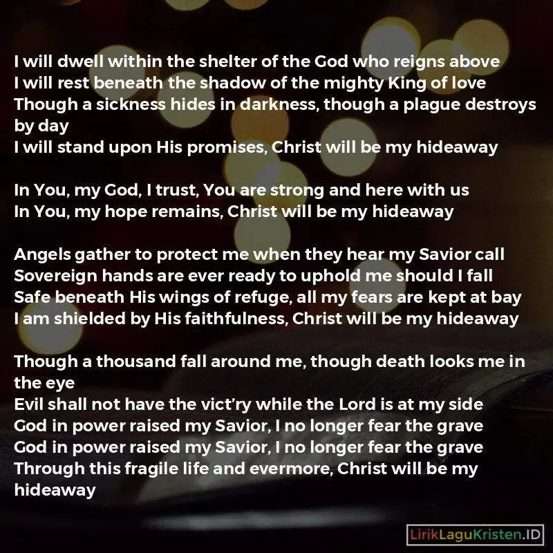 Christ Will Be My Hideaway