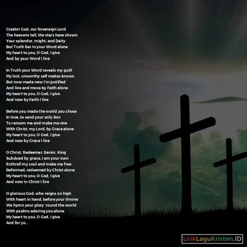 Creator God Our Sovereign Lord