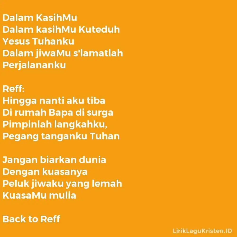Dalam KasihMu