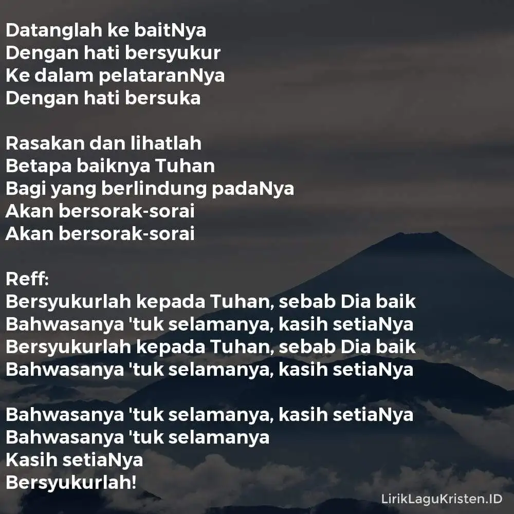 DATANGLAH KE BAITNYA