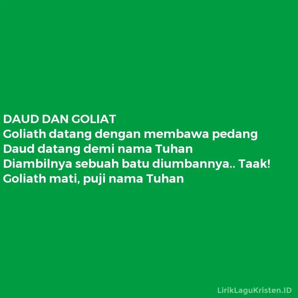 DAUD DAN GOLIAT