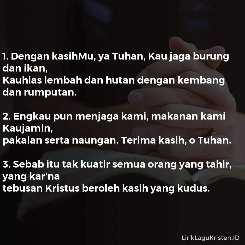 Dengan KasihMu, Ya Tuhan