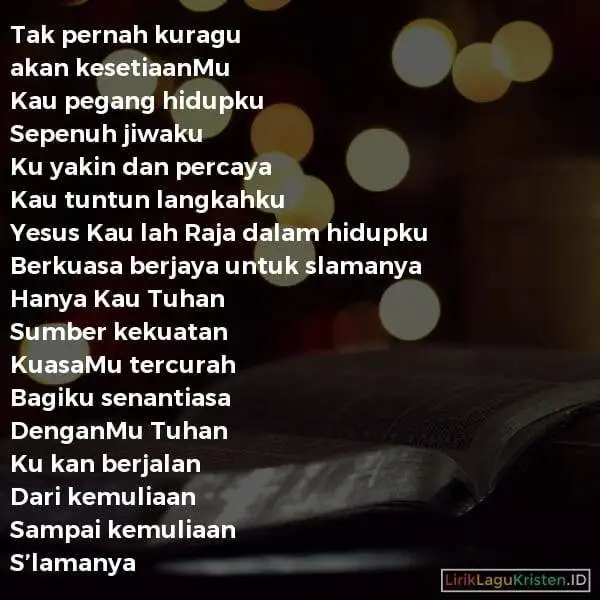 DenganMu Tuhan Ku Kan Berjalan