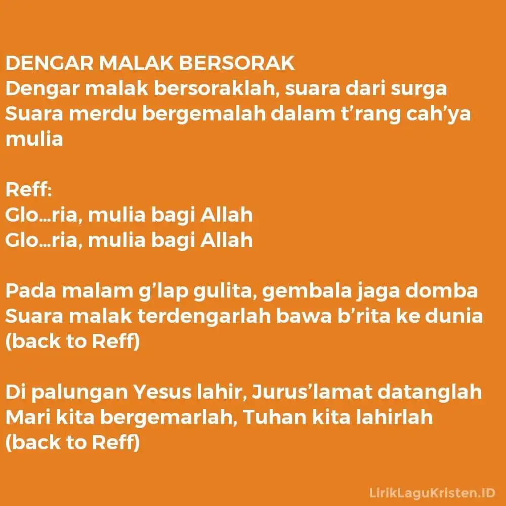 DENGAR MALAK BERSORAK