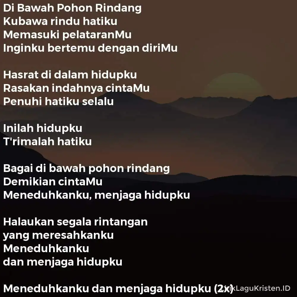 Di Bawah Pohon Rindang