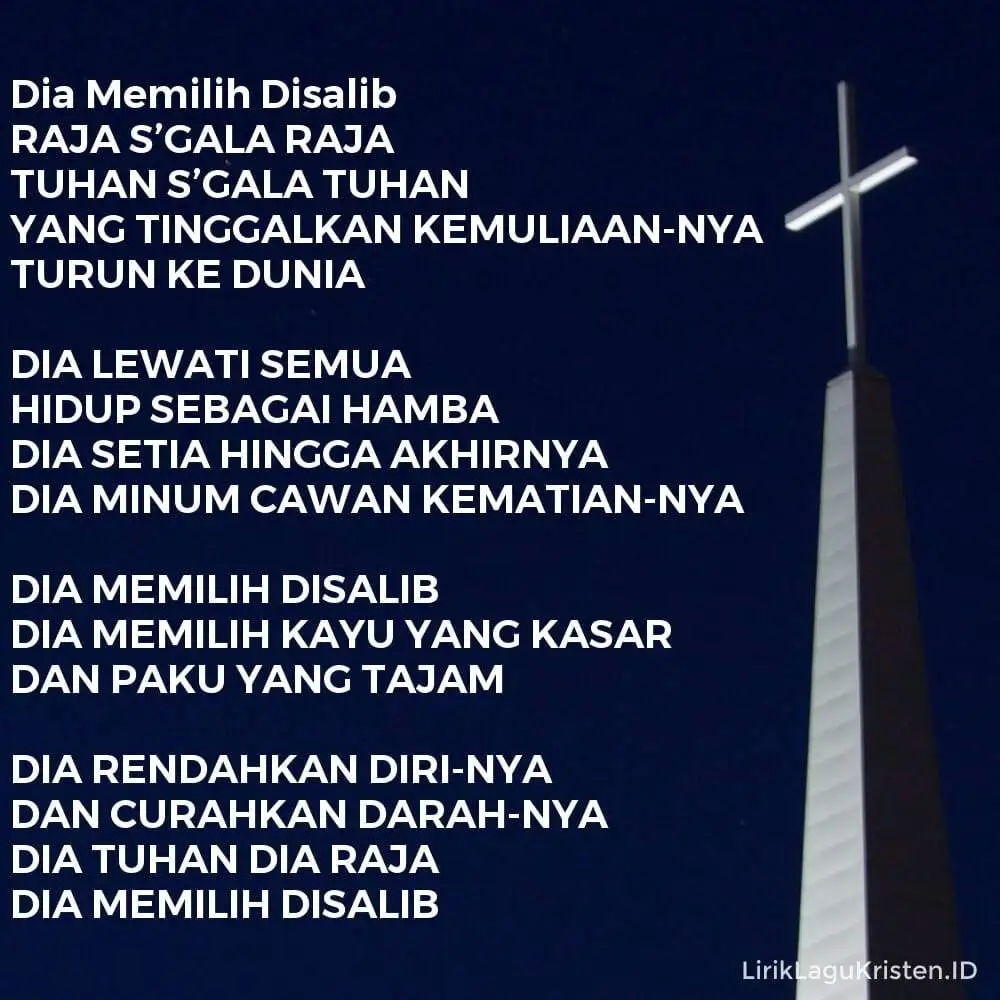 Dia Memilih Disalib