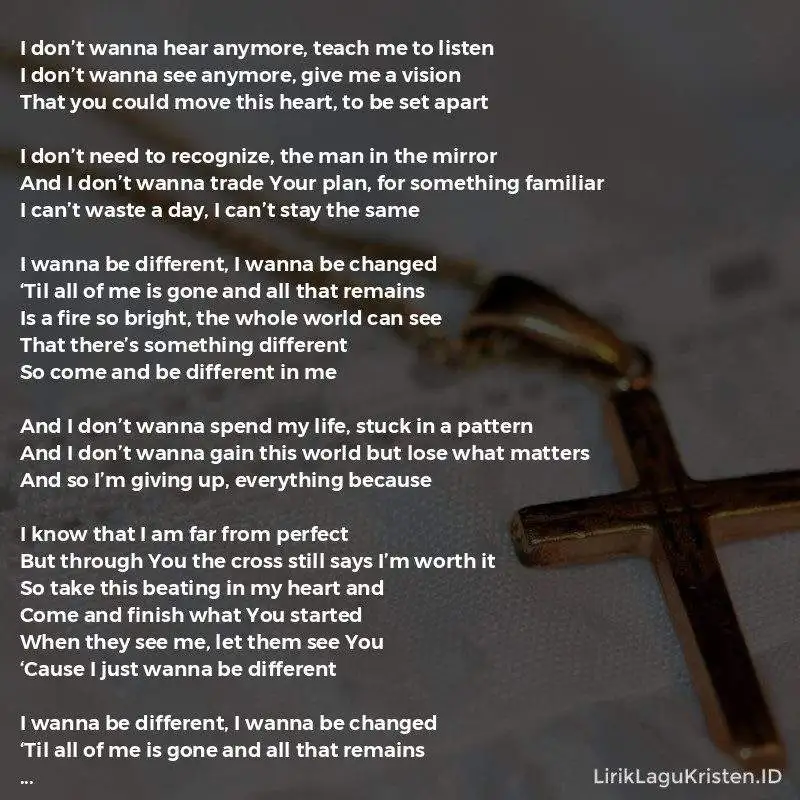 Different Chords and Lyrics – Micah Tyler