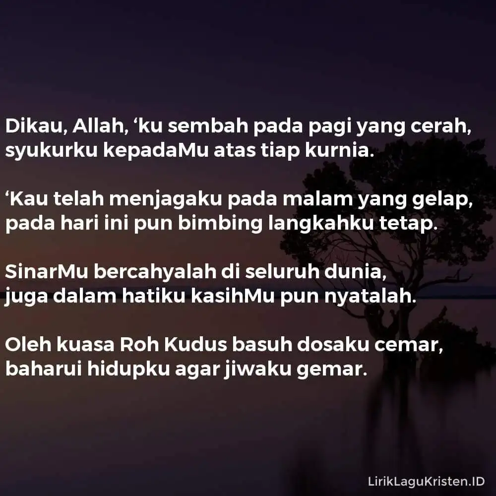 Dikau, Allah, ‘Ku Sembah